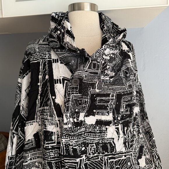 COMFY USA Crinkle Layering Jacket 2X Lightweight Lagenlook Artsy - Picture 2 of 6